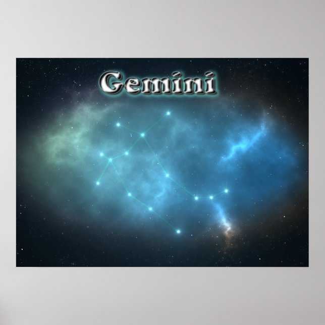 Gemini constellation poster (Front)