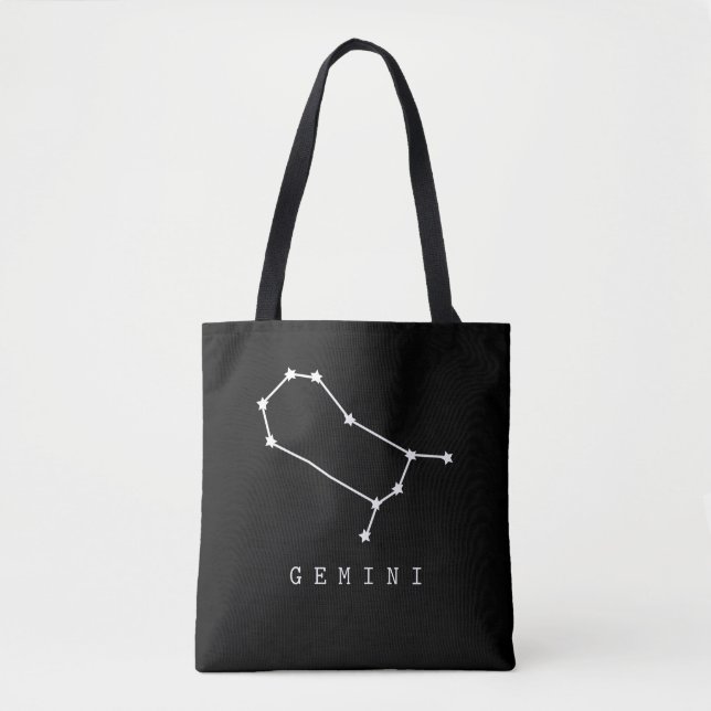 Gemini Constellation Zodiac Sign Tote Bag (Front)