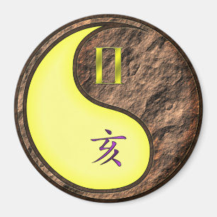 Gemini & Earth Boar Magnet