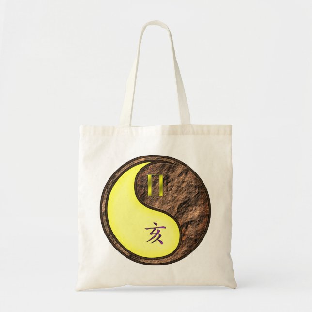 Gemini & Earth Boar Tote Bag (Front)