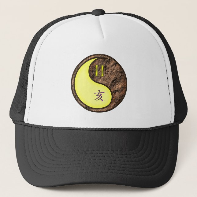 Gemini & Earth Boar Trucker Hat (Front)