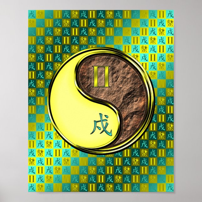 Gemini & Earth Dog Poster (Front)