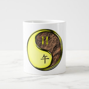 Gemini & Earth Horse Large Coffee Mug