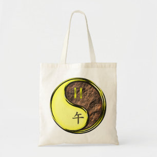 Gemini & Earth Horse Tote Bag
