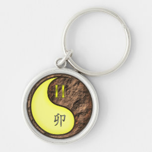Gemini & Earth Rabbit Key Ring