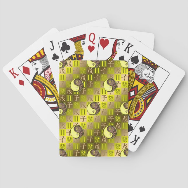 Gemini & Earth Rat Playing Cards (Back)