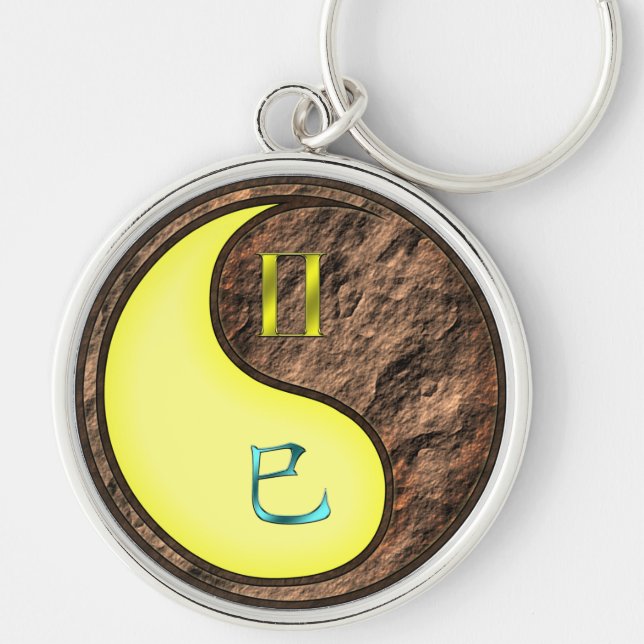 Gemini & Earth Snake Key Ring (Front)