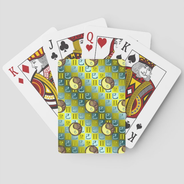 Gemini & Earth Snake Playing Cards (Back)