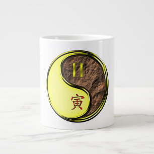 Gemini & Earth Tiger Large Coffee Mug