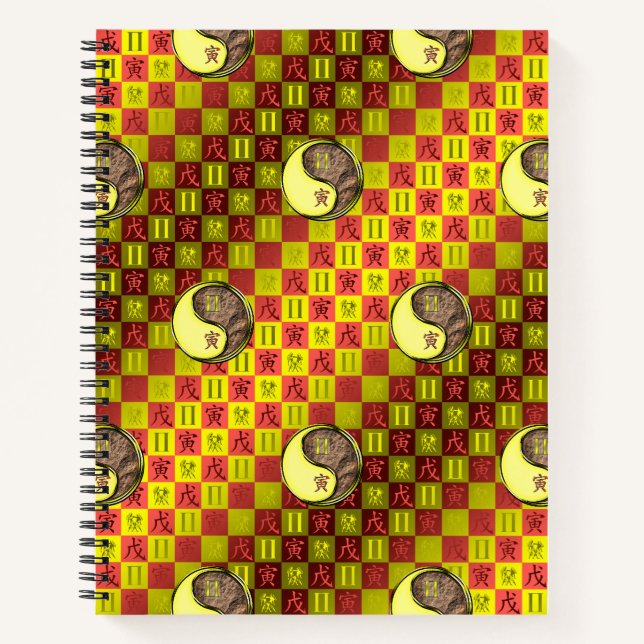 Gemini & Earth Tiger Notebook (Front)