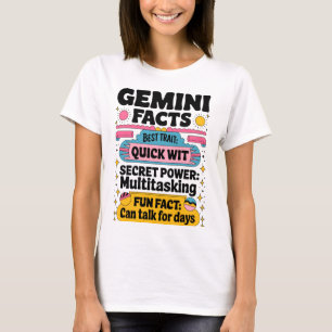 Gemini Facts: Quick Wit, Multitasking, and Endless T-Shirt
