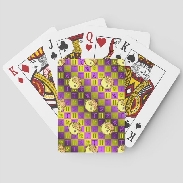 Gemini & Fire Boar Playing Cards (Back)