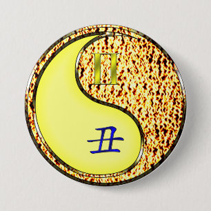 Gemini & Fire Ox 7.5 Cm Round Badge