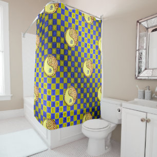 Gemini & Fire Ox Shower Curtain