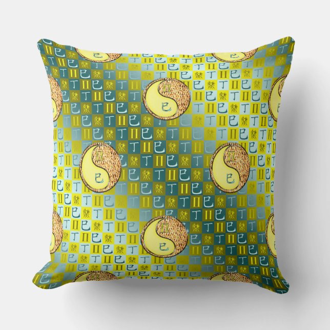 Gemini & Fire Snake Cushion (Front)
