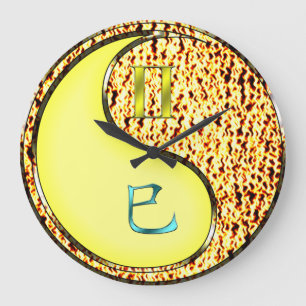 Gemini & Fire Snake Large Clock
