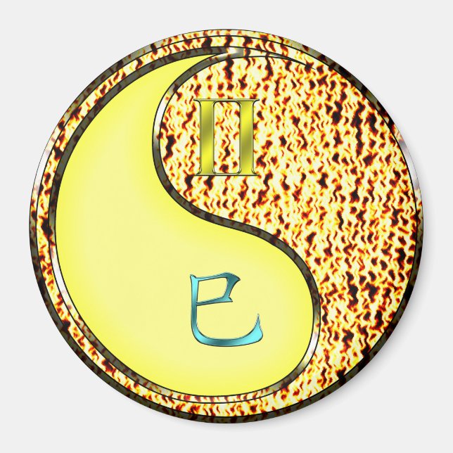 Gemini & Fire Snake Magnet (Front)