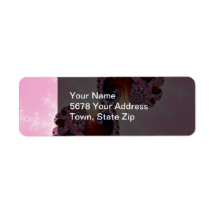 Gemini Fractal Art Return Address Label