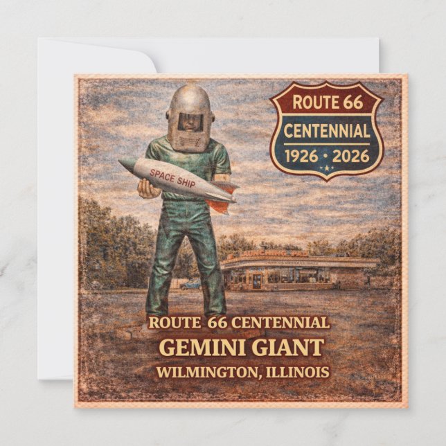 Gemini Giant Route 66 Travel Note (Front)