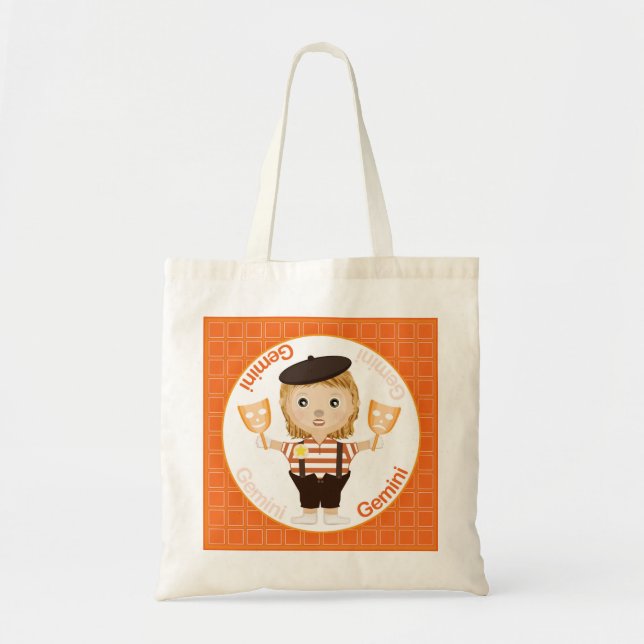 Gemini Girl Character Tote Bag (Front)
