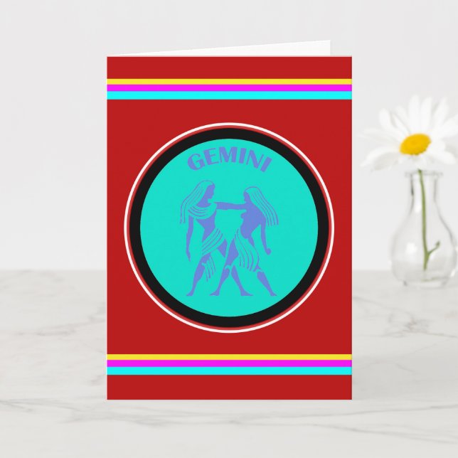 Gemini Greeting Card (Small Plant)