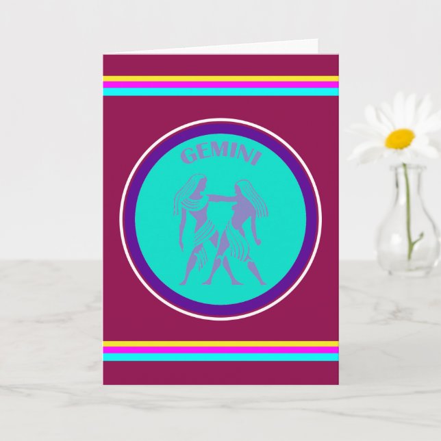 Gemini Greeting Card (Small Plant)