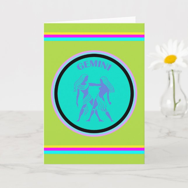 Gemini Greeting Card (Small Plant)