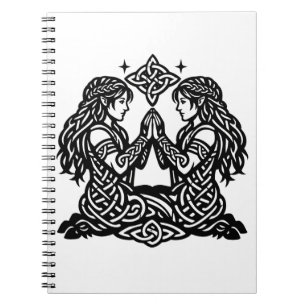 Gemini — Haunted Ink Zodiac Twins Notebook