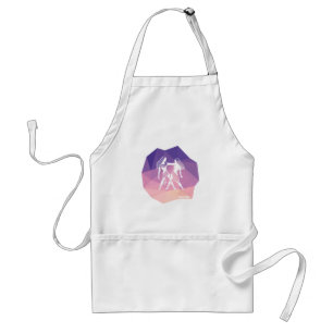 Gemini horoscope sign modern kitchen apron. standard apron