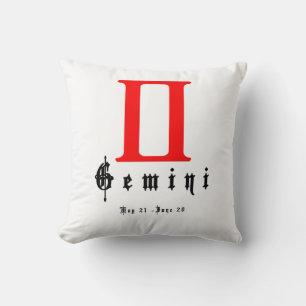 Gemini, Horoscope, zodiac, astrology Cushion