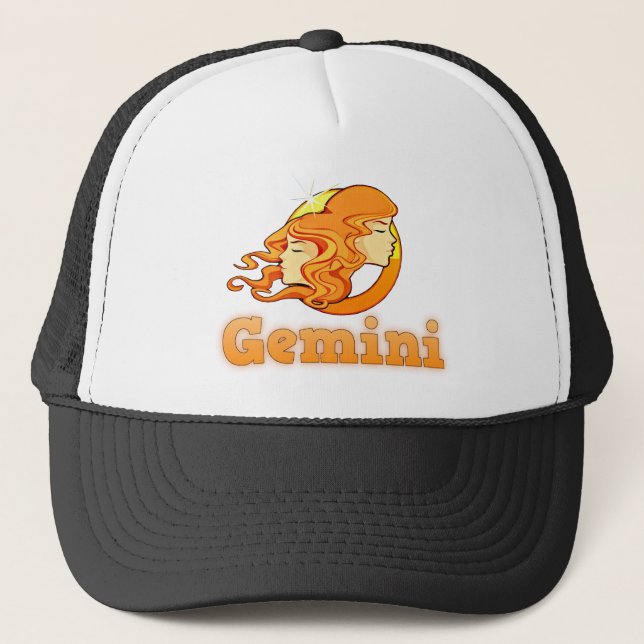 Gemini illustration trucker hat (Front)