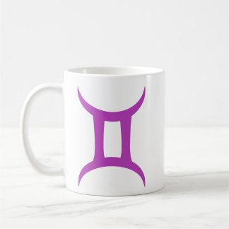 Gemini in Purple Coffee Mug