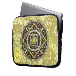 Gemini Mandala Laptop Case