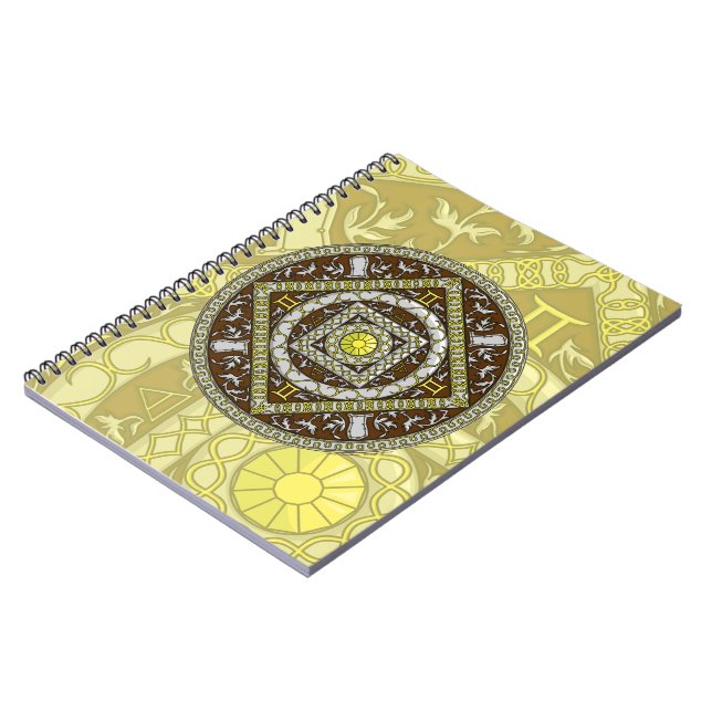 Gemini Mandala Notebook (Left Side)