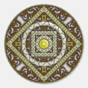 Gemini Mandala Sticker