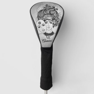 Gemini Masked Lady Zodiac Golf Head Cover