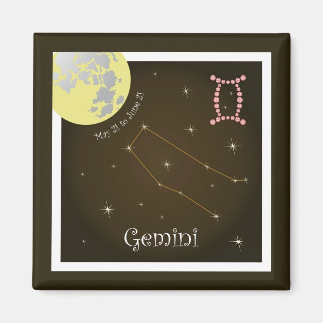 Gemini May 21 to June 21 Magnet (Front)