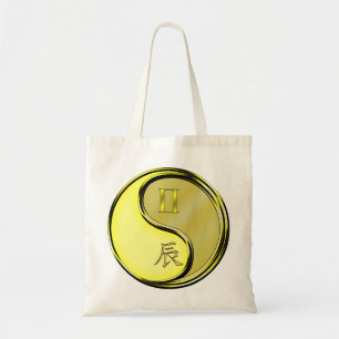 Gemini & Metal Dragon Tote Bag