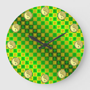 Gemini & Metal Goat Large Clock