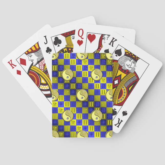 Gemini & Metal Ox Playing Cards (Back)