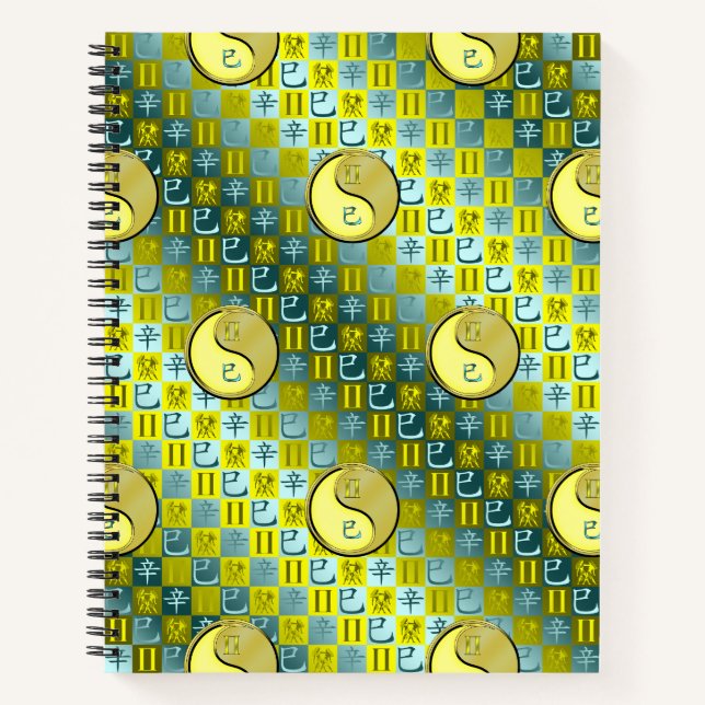 Gemini & Metal Snake Notebook (Front)