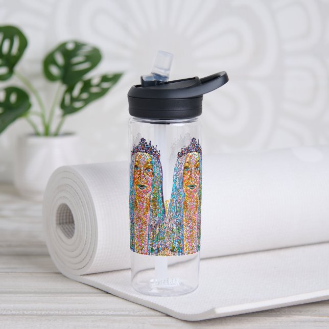 Gemini Mosaic Queen Water Bottle (Yoga)