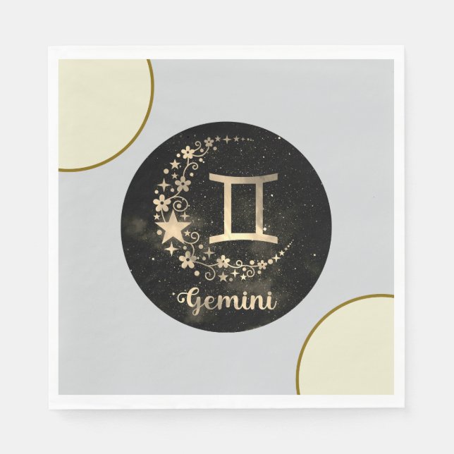 Gemini Party Napkins (Front)