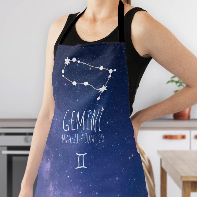 Gemini | Personalised Zodiac Constellation Apron (Creator Uploaded)