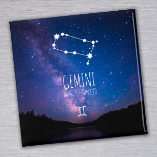 Gemini Personalised Zodiac Constellation Magnet