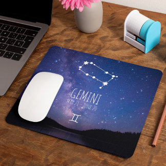 Gemini | Personalised Zodiac Constellation Mouse Pad