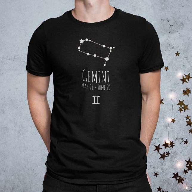 Gemini | Personalised Zodiac Constellation T-Shirt (Creator Uploaded)