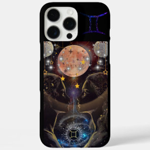 Gemini Phone Case, black iPhone 16 Pro Max Case