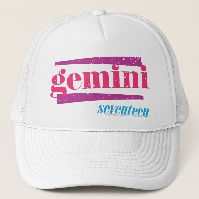 Gemini Pink Trucker Hat (Front)