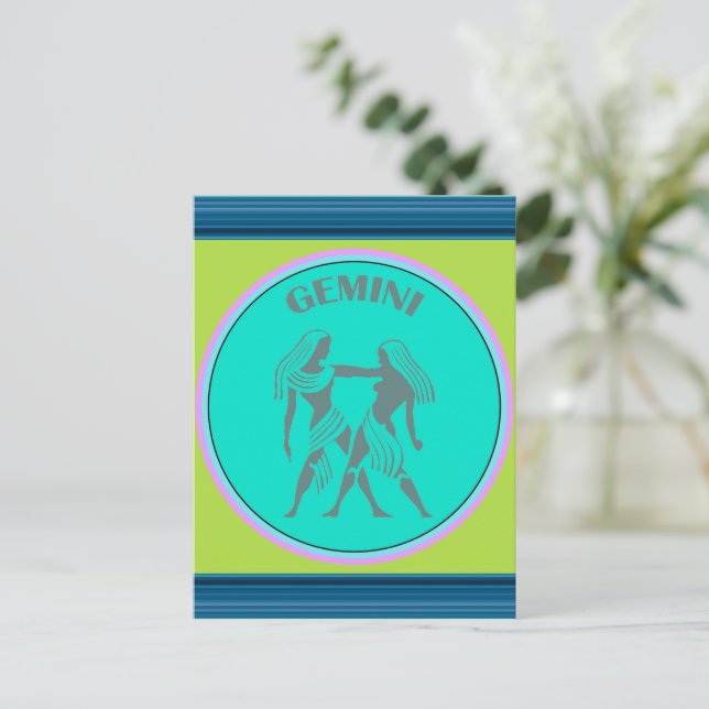 Gemini Postcard (Standing Front)
